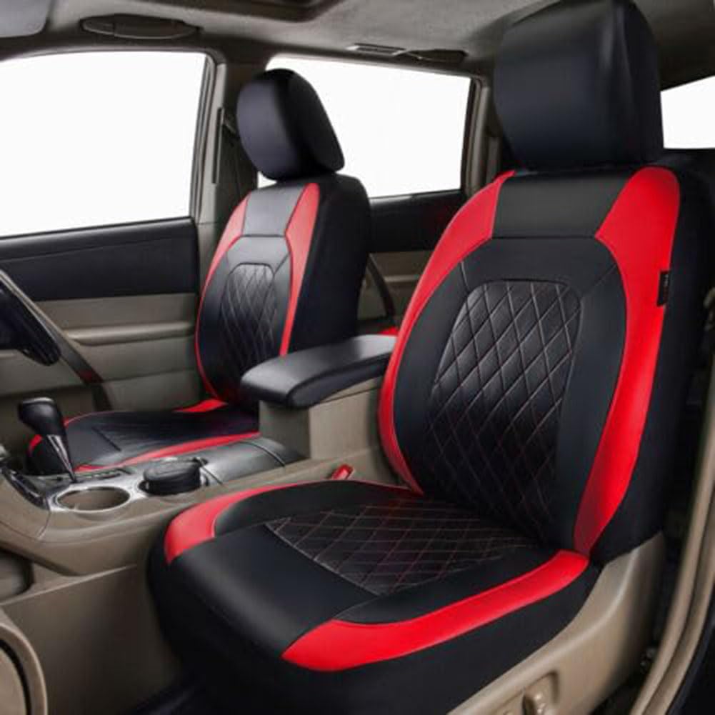 NURCIX Funda Asiento Coche,Compatible para Opel Astra（4door） 2008-2010, Delantero Trasero,A-Red