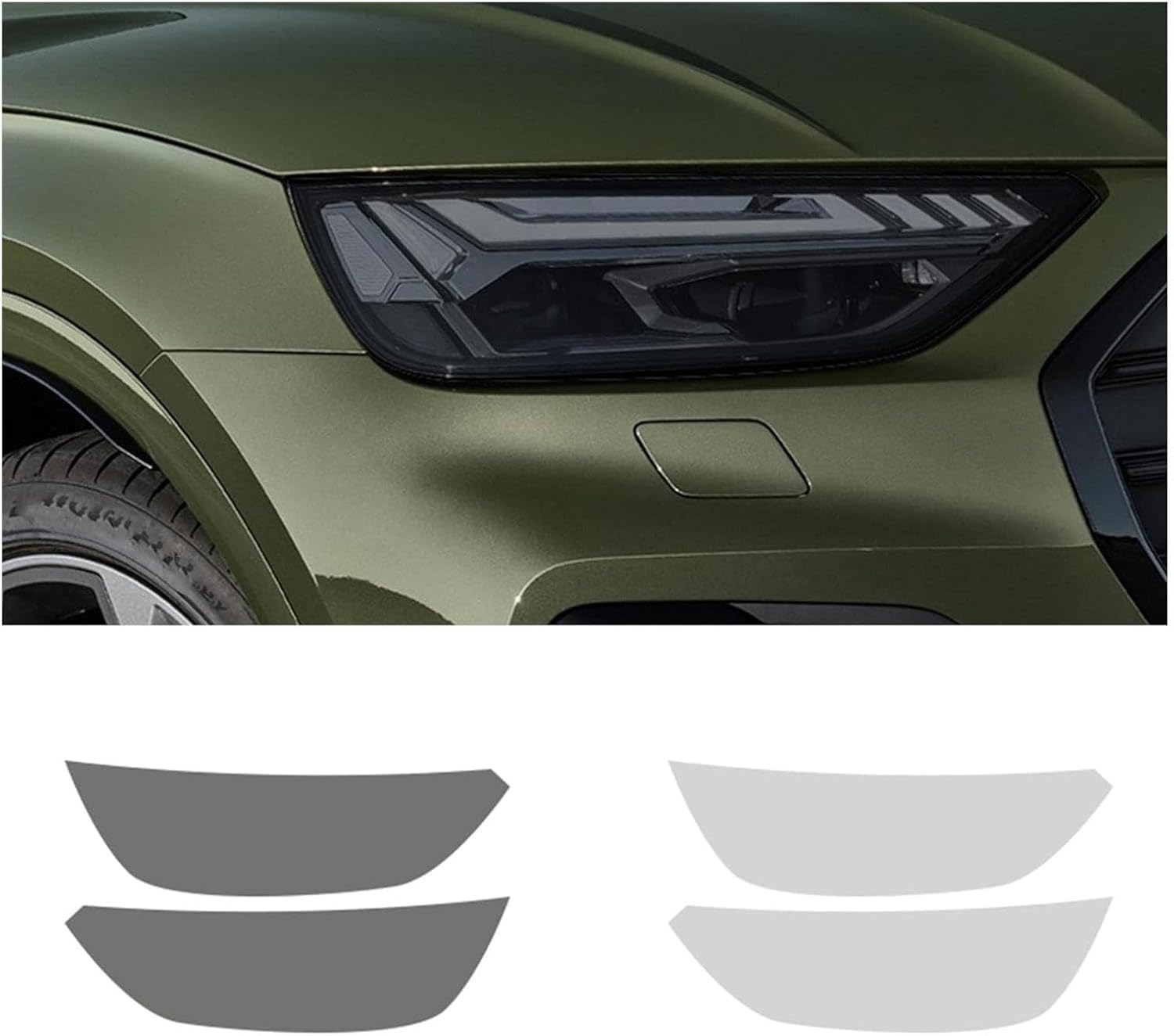 SamLng Car Front Light Film for Q5 SQ5 2021 Headlight Protection Sticker Car Front Headlamp Protection Film car Lights Film Headlight Anti-Scratch Non-Yellowing Protective Film