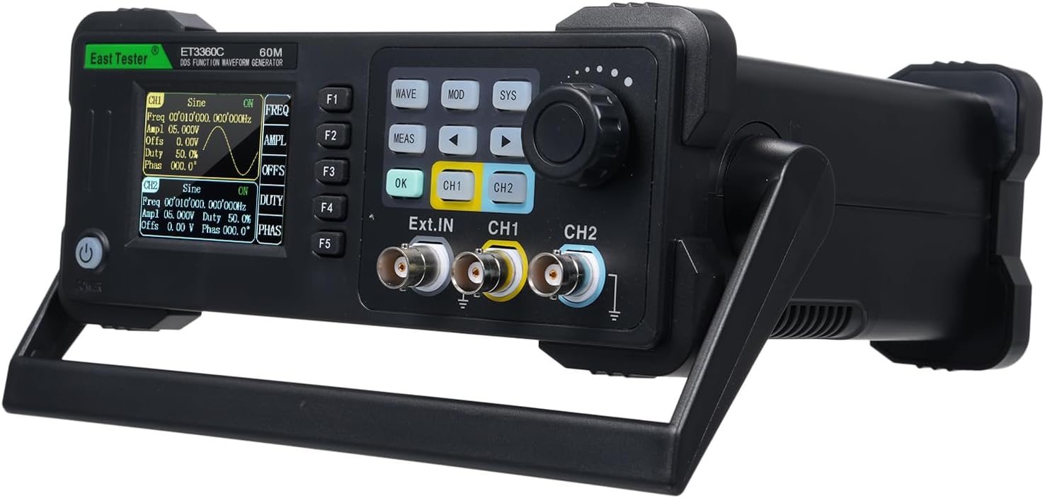Irfora Two-Channel Function/Arbitrary Form Generator 60 Frequency Meter ET3360C Pulse Signal Source 200MSa/s Sampling Rate