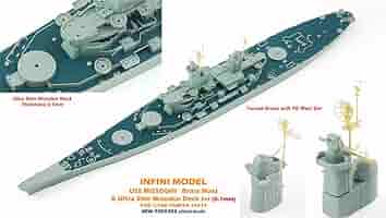 戦艦ミズーリの甲板材から作られたブックマーカー(しおり) Amazon | インフィニモデル 1/700 IMWシリーズ アメリカ海軍