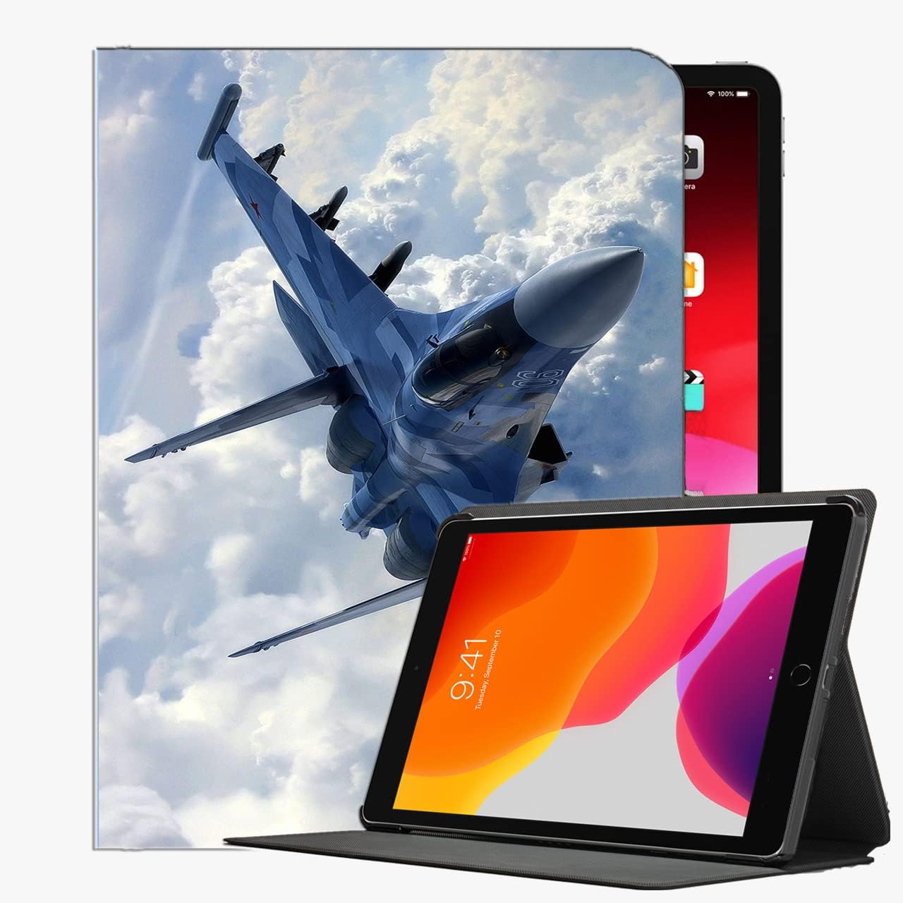 YENDOSTEEN For iPad Pro 11 Case 2021 2020 2018 Case Cover,Airplane Fa Fighter 2 Case Slim Shell Cover For ipad Pro 11 inch
