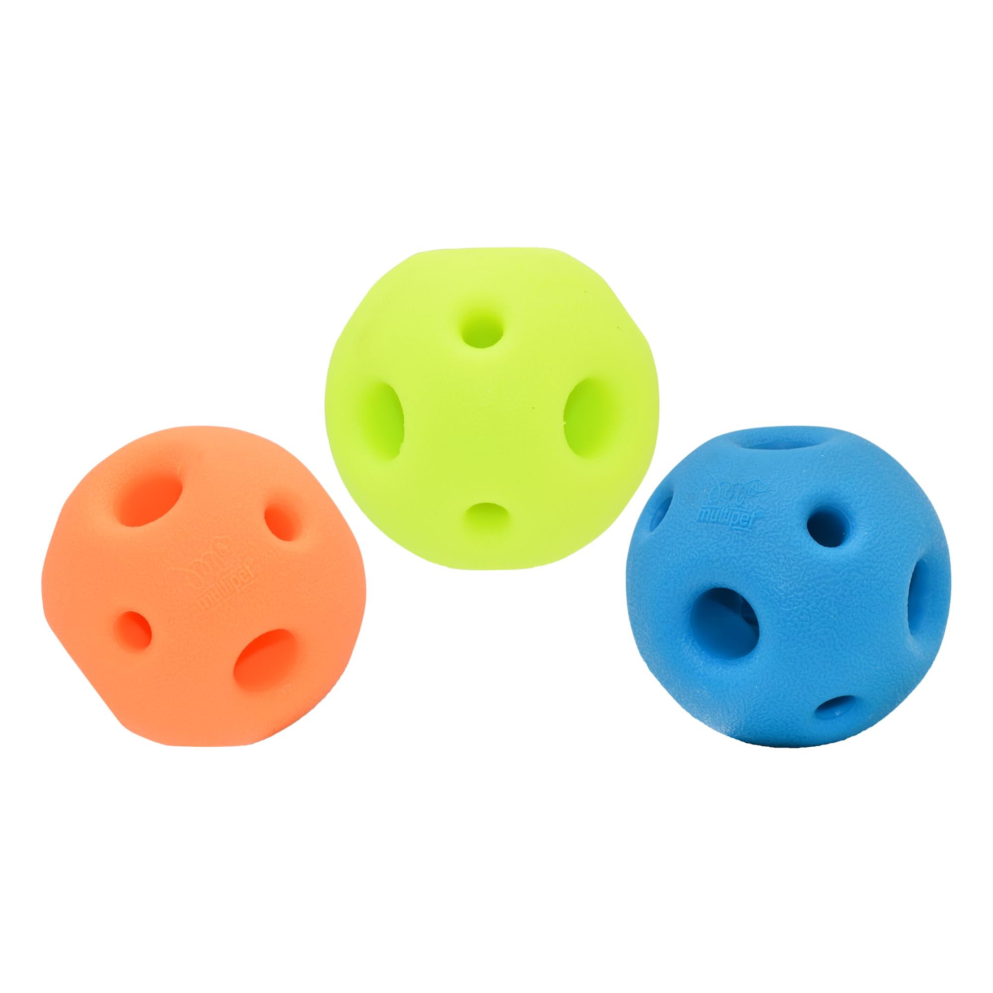 Multipet Breeze Balls for Dog - Bevel Tech Interactive Dog Toy w/Holes for Breathing - Flotable Ball for Dogs - Pet Toy for Chewing & Playing (1 Count