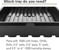 Vista 7 de Bootstrap Farmer 1020 Trays - Extra Strength No Holes, 30 Pack, Reusable Deep Plant Nursery Trays for Propagation Seed Starter, Plant Germination
