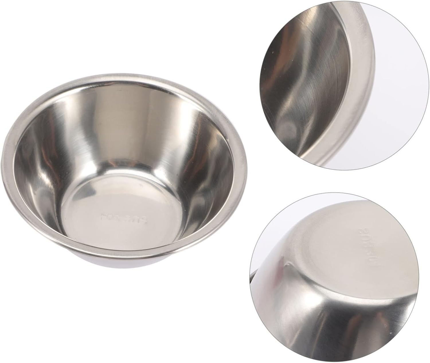 3pcs Stainless Mixing Bowls Professional Tool Storage Bowl 2-piece Set Kitchen Handles Reusable Storage Holder