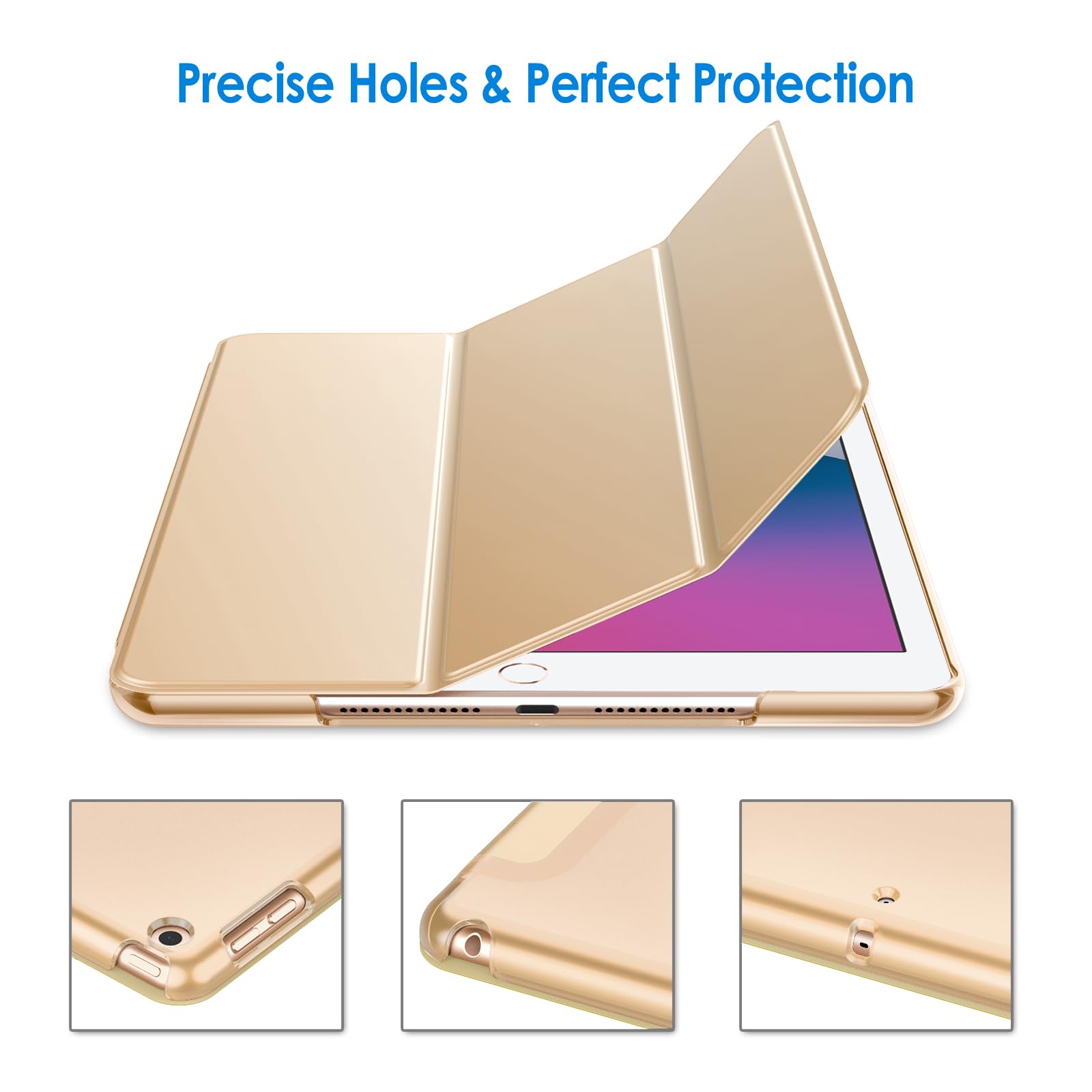Custodia GKABXY Per IPad 10.2” (9ª/8ª/7ª Gen) – Cover Sottile Con Supporto Regolabile E Auto Sleep/Wake – Rosa - 5