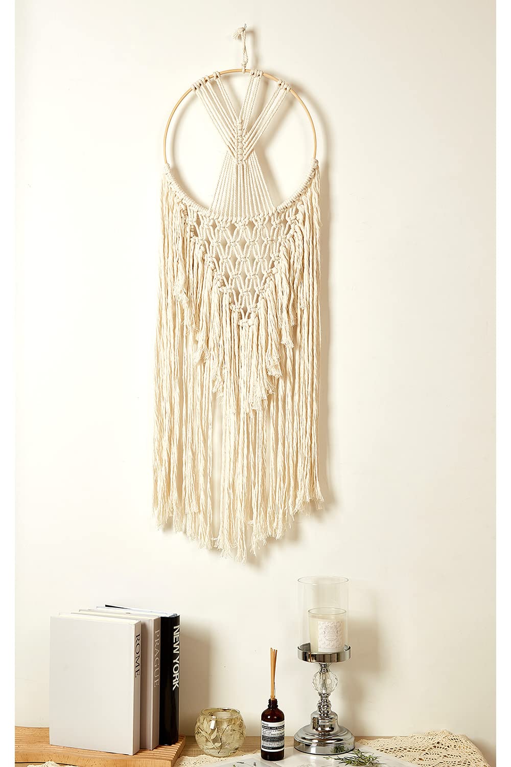 ITrixgan Macrame Handcrafted Dream Catcher Wall Hanging Boho Decor Art for Bedroom Nursery Apartment