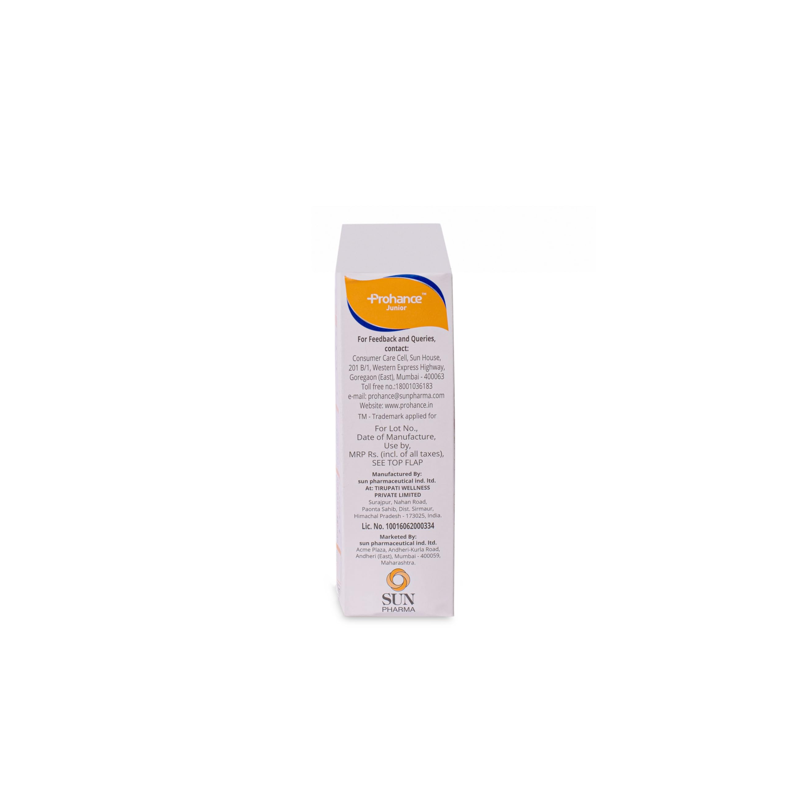 Prohance Junior Vanilla - Pack of 200 gm Powder 1