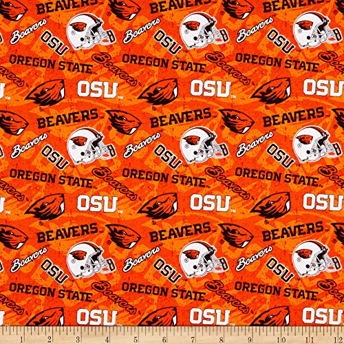 Sykel Enterprises NCAA- Oregon State 1178 Tone on Tone Orange/Black/white, Fabric by the Yard