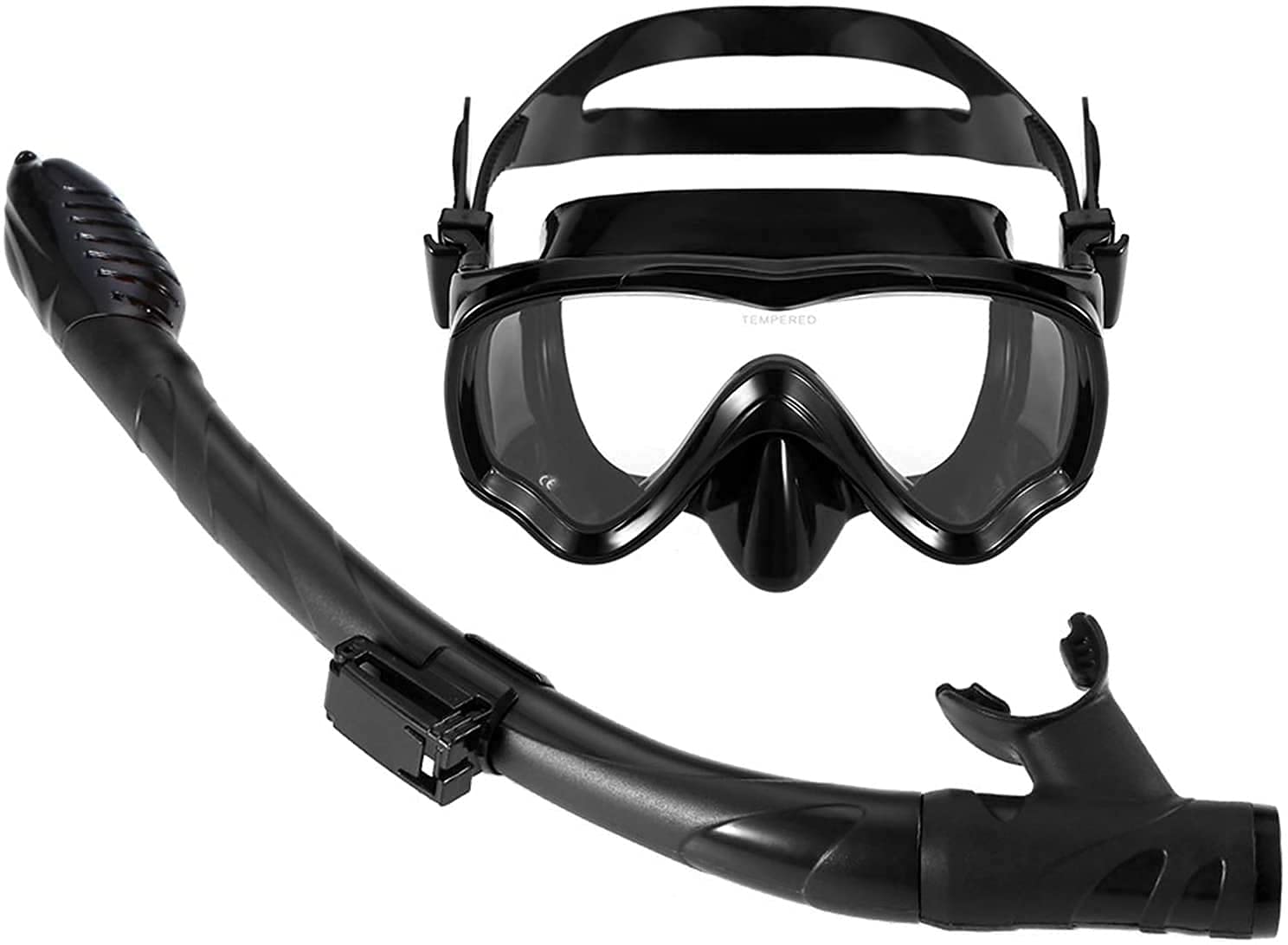 Maska Do Nurkowania Z Rurką Zestaw Rurek Do Nurkowania Maska Do Nurkowania Z Rurką Przeciwmgielną Pływanie Nurkowanie Rurka Do Nurkowania Snorkeling I Inne Sporty Podwodne, Blackkids, Blackkids