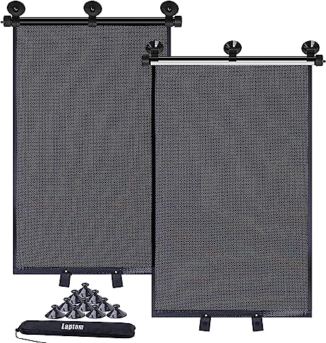 Image of Car Window Shade, Car Roller Sunshade for Baby, Retractable Car Window Shade for Side Window, Car Sun Shade Helps Block Sun Glare and Heat (2 Pack)