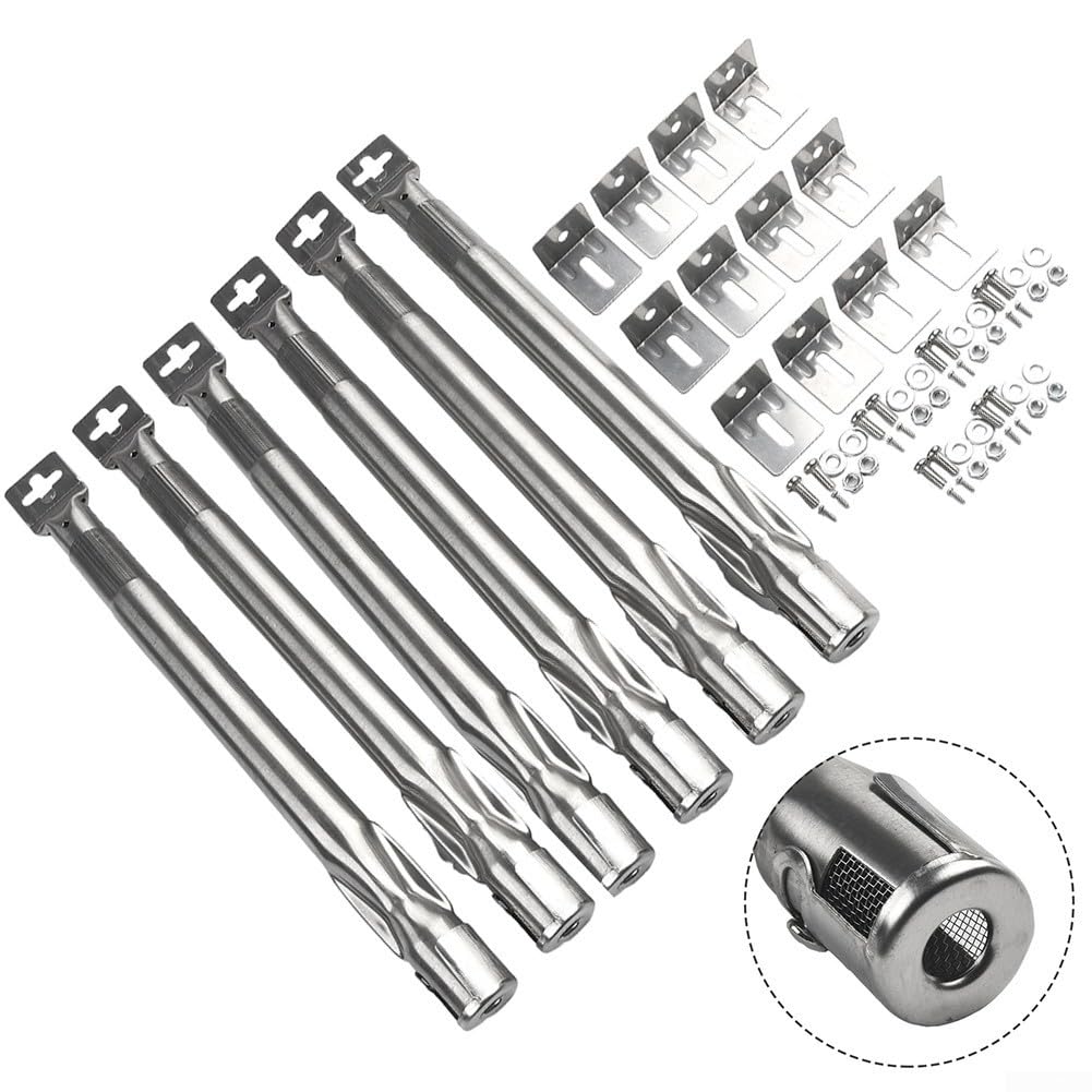 Set Bruciatori Acciaio 6 Retrattile 35-42cm Set Bruciatori Acciaio
