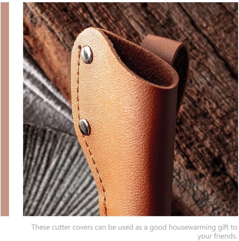 Miniatura 8 de Cuchillos de fileteado de cuero para pescado, protectores de cuchilla, protectores de cuchilla, carnicero, chef, cortador, fundas con trabilla para