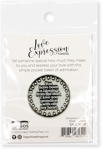 Miniatura 6 de Moneda de expresión de amor para nieto, recuerdo de bolsillo, regalos de agradecimiento para niños de abuelos, regalos de cumpleaños y ocasiones