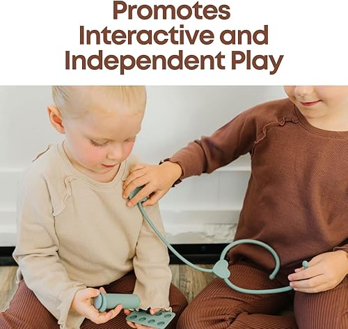 Miniatura 5 de RayPlay 9 piezas 100% silicona realista juguete doctor kit para niños  juego de simulación preescolar para niños  Kit de doctor para niños pequeños