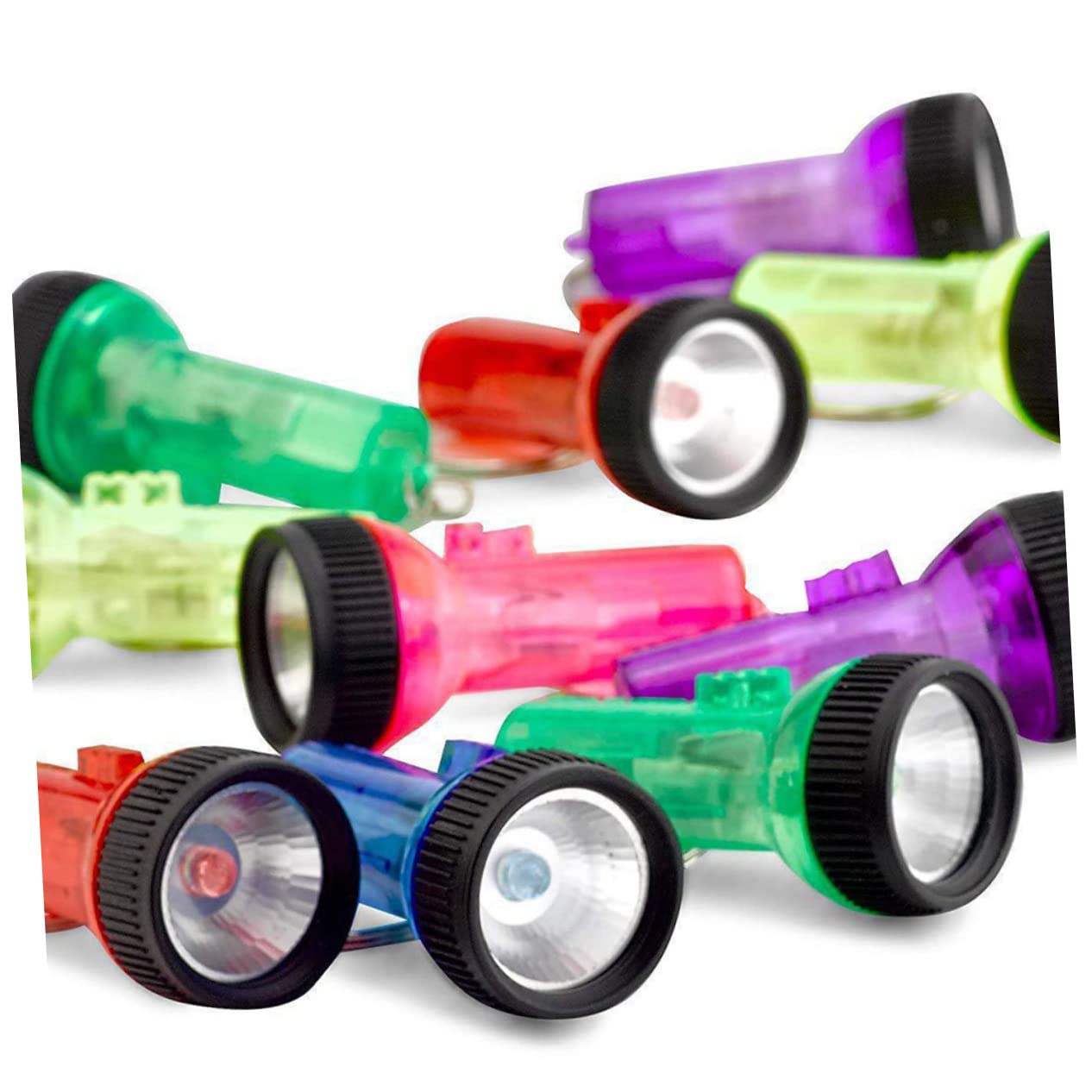 ifundom 12Pcs Mini Keychain Flashlight LED Pocket Key Ring with Light for Outdoor Activities Camping and Emergency Use for Purse Keys