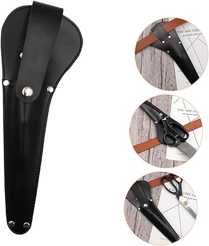 Miniatura 2 de COHEALI Funda de cuero para herramientas de cuero, funda de cuero para tijeras de costura de PU, funda de cizallamiento, funda para manualidades,