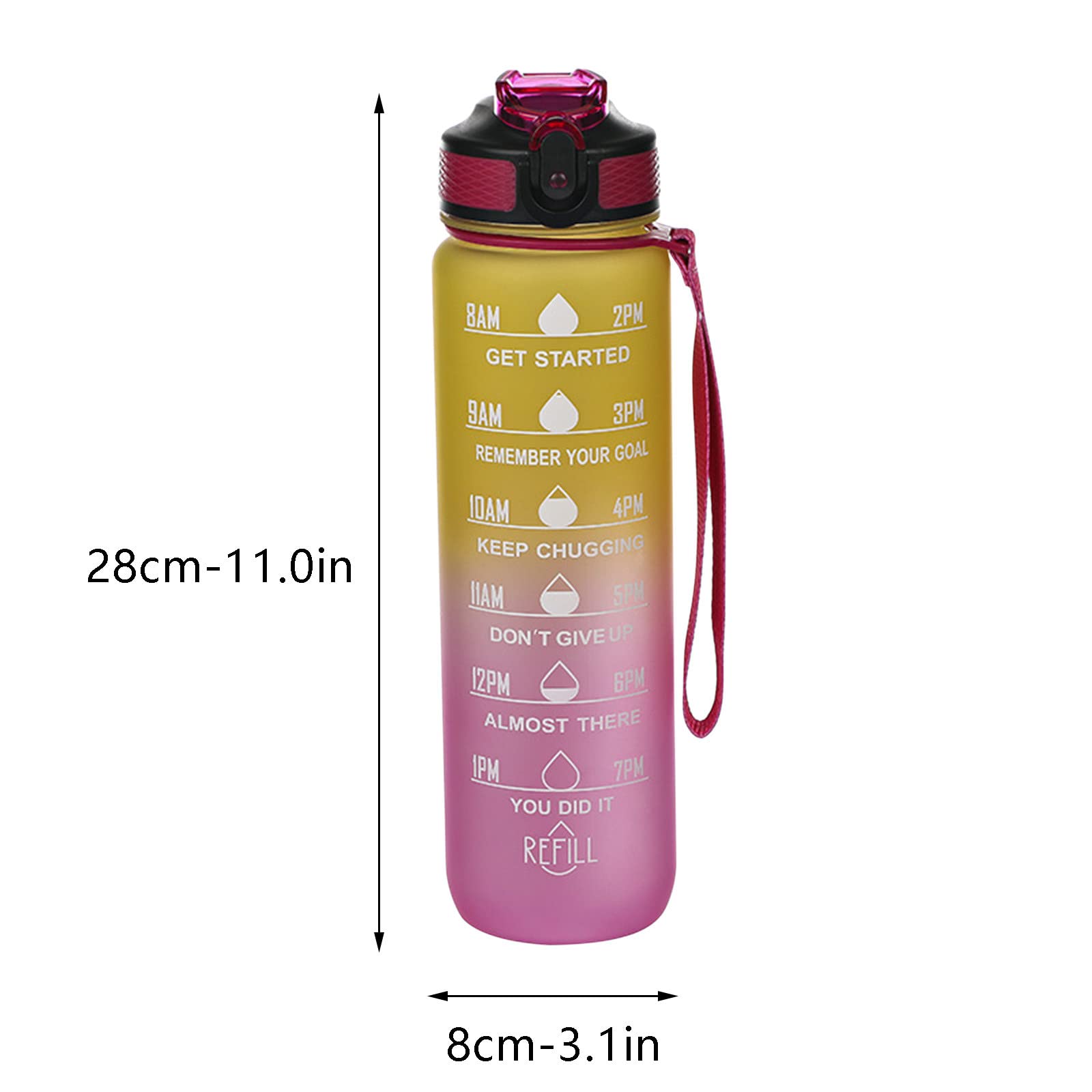 Bottiglia d'Acqua - MEITAGIE 1 L Borraccia Sportiva con Filtro e Indicatore del Tempo Motivazionale, Prova di Perdite, 1 clic Aperto, Senza BPA Borracce, per Bambini e Adulti, per la Casa e Bottiglia d'Acqua - MEITAGIE 1 L Borraccia Sportiva con Filtro e Indicatore del Tempo Motivazionale, Prova di Perdite, 1 clic Aperto, Senza BPA Borracce, per Bambini e Adulti, per la Casa e