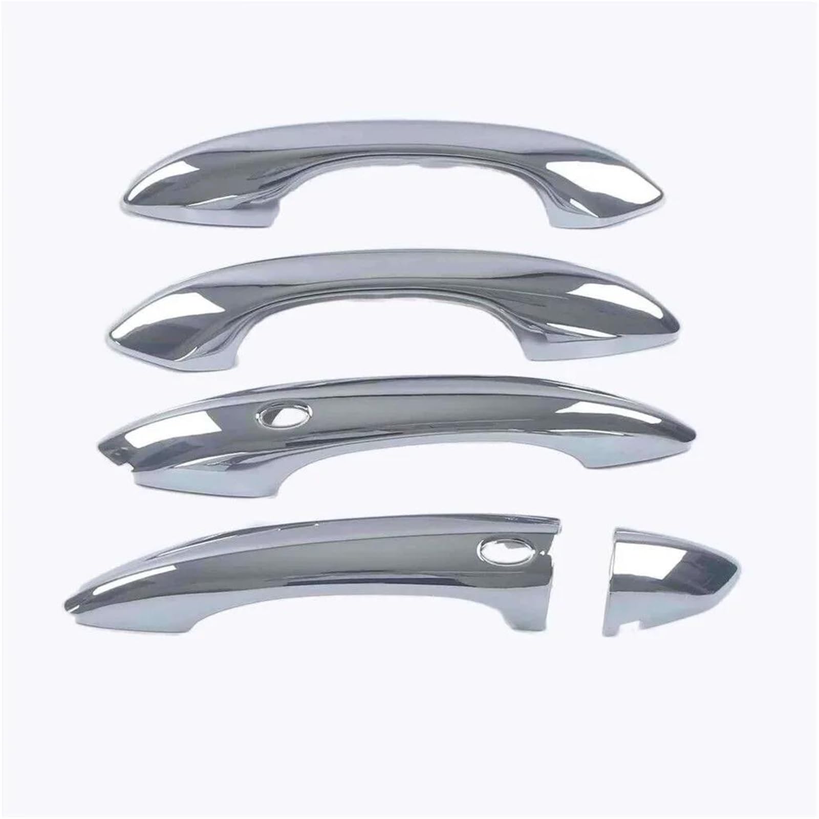 JTWMTY for Hyundai for Tucson 2022 2023 LHD ABS Car Carbon Fiber Style Chrome Exterior Door Handle Moulding Cover Trim(OneColor)