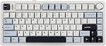 EPOMAKER x Aula F75 Clavier mécanique à joint, 75% Clavier de jeu à chaud sans fil avec Paddding & Knob, BT/2.4GHz/USB-C, RGB (Bleu clair, LEOBOG Commutateur de réaperie)