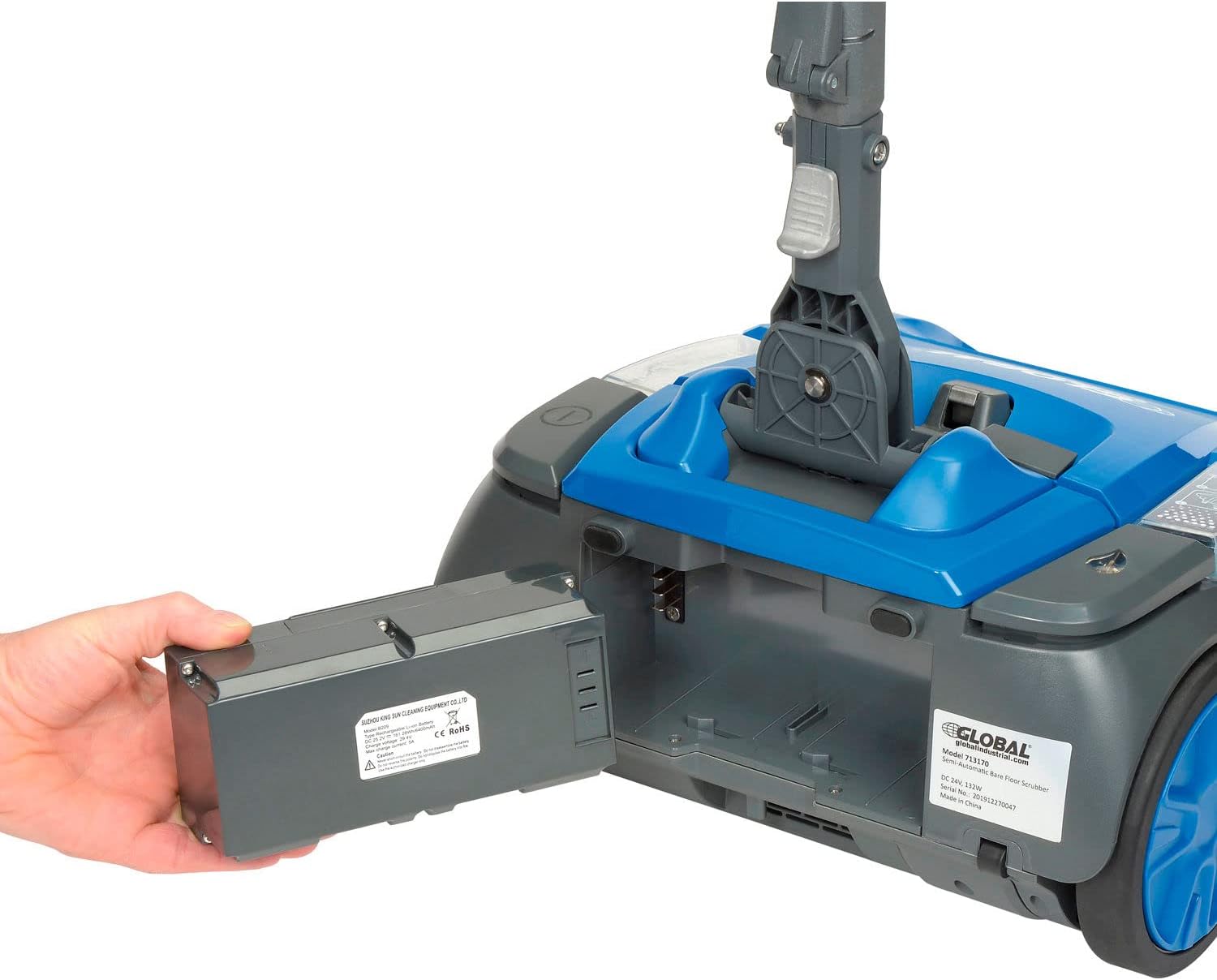 Automatic Floor Scrubber, 13-3/4" Cleaning Width
