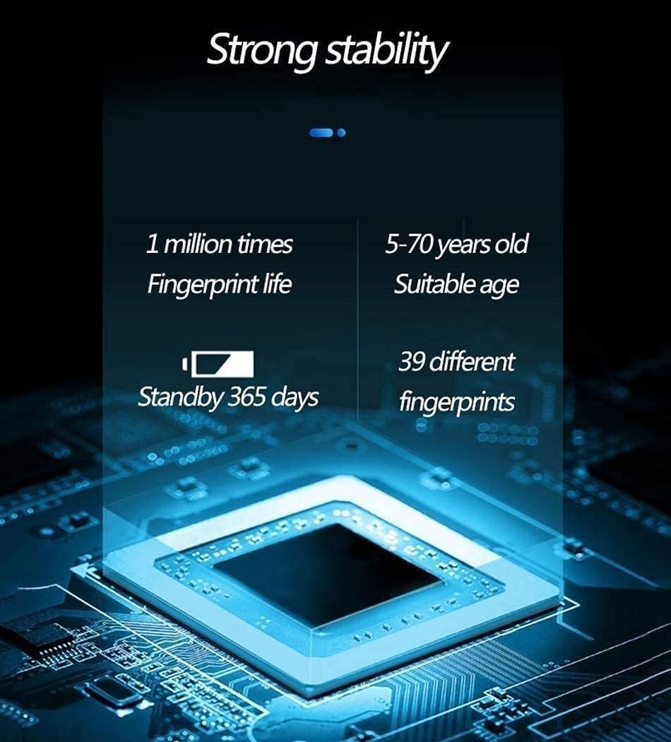 Padlock Fingerprint Padlock Fingerprint Smart Lock IP65 Waterproof Keyless Anti-Theft USB Rechargeable Security Digital Lock for Locker Gym Door Luggage Suitcase Handbags Wardrobes