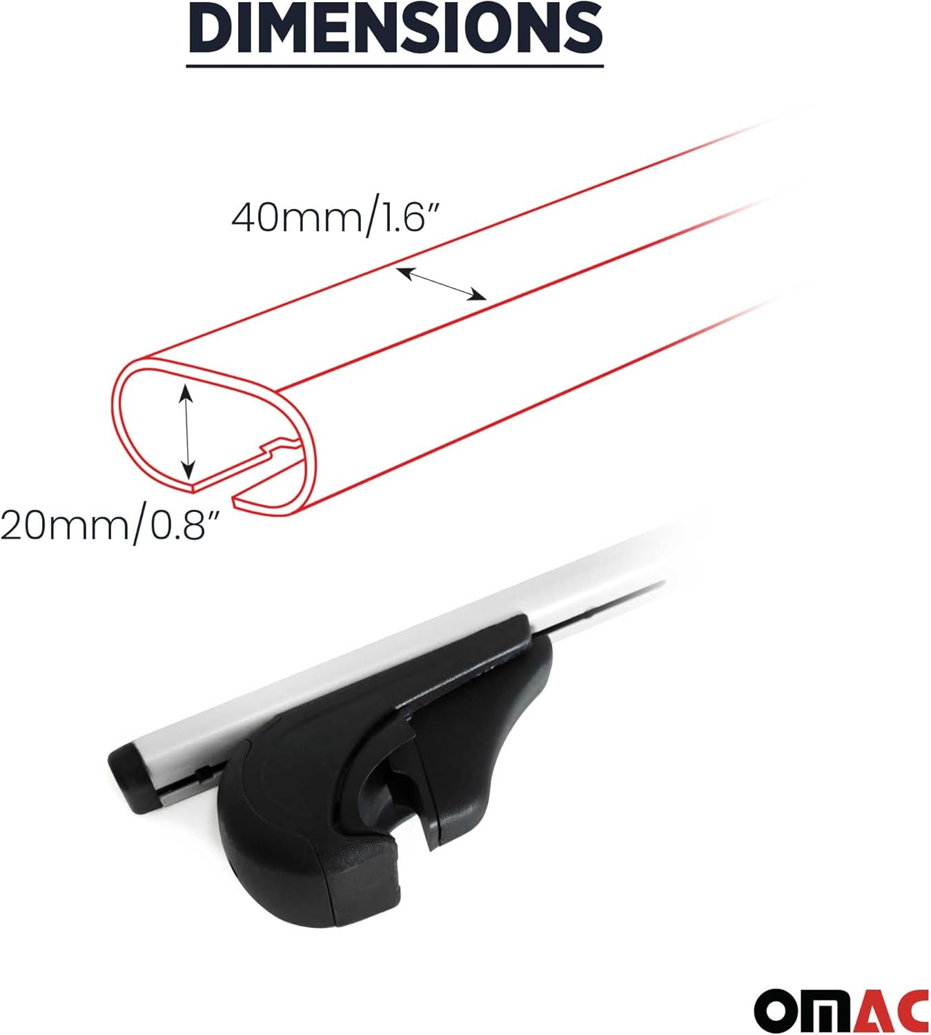 OMAC Roof Cross Bars - E91 Wagon Roof Rack 3