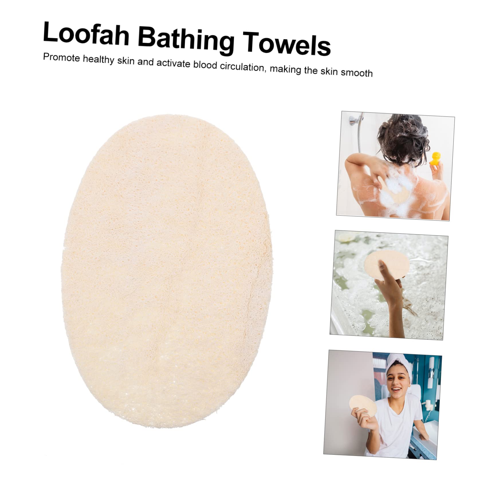 TOPBATHY 18pezzi Spugna Esfoliante Naturale Per Doccia Di Teli Scrub Per Bagno Accessori Per Pulizia Corpo Per Rimuovere Cellule Morte e Attivare La