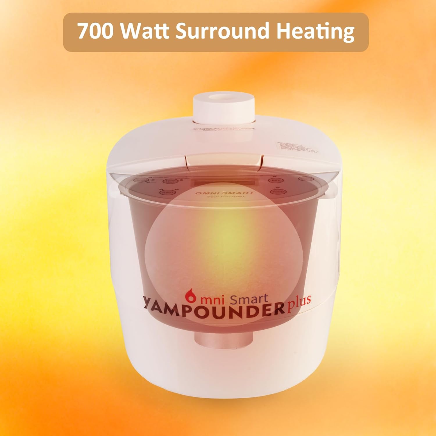 Yam Pounding Machine 3L 700W Electric African Food Cooker to Make Pounded Yam, Plantains, Cocoyams,Cassava FuFu COOK AND POUND