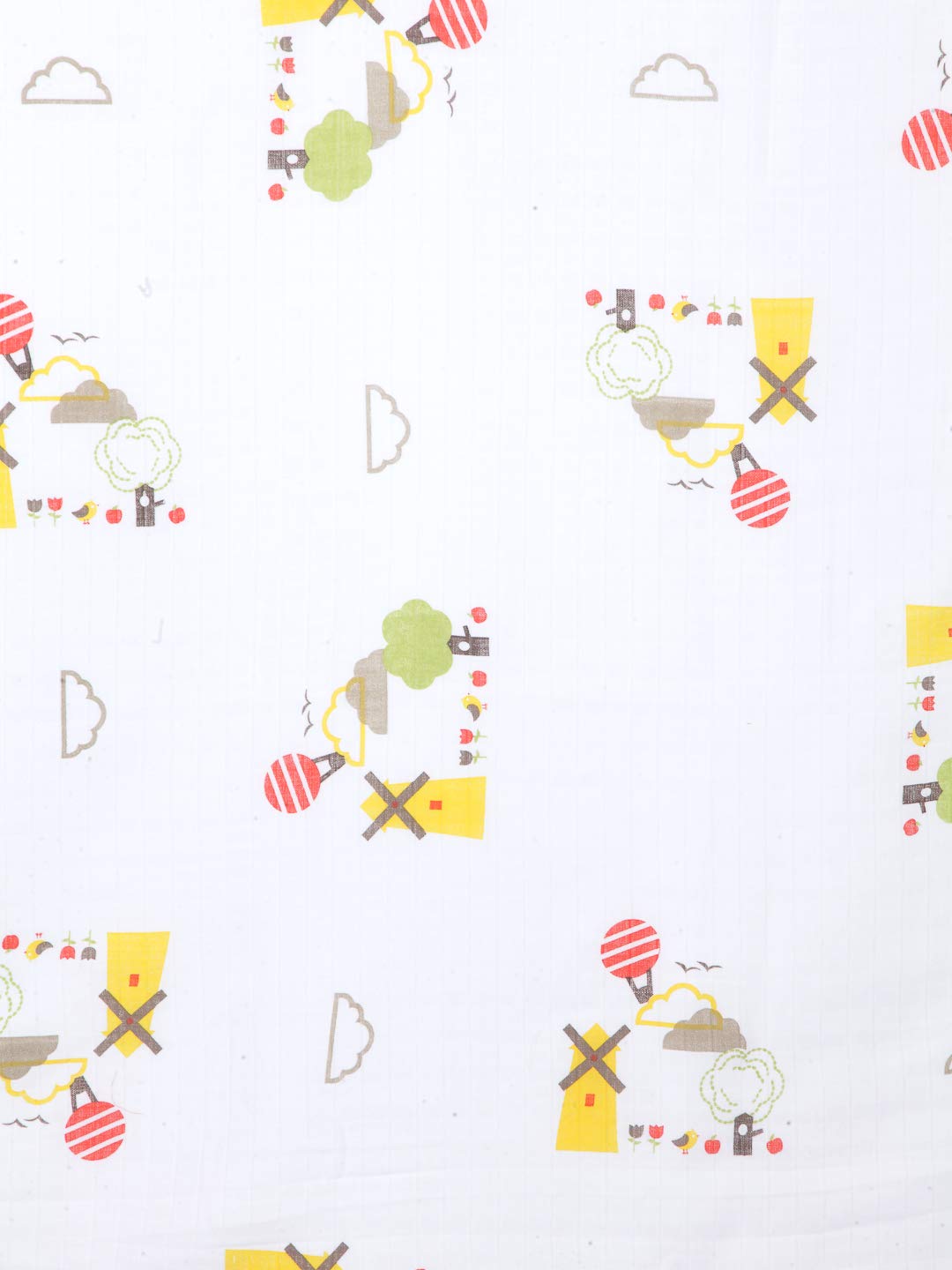 My Milestones 100% Cotton Muslin Baby Blanket - 4 Layered (43x43 inches) - Dutch Country Orange 2