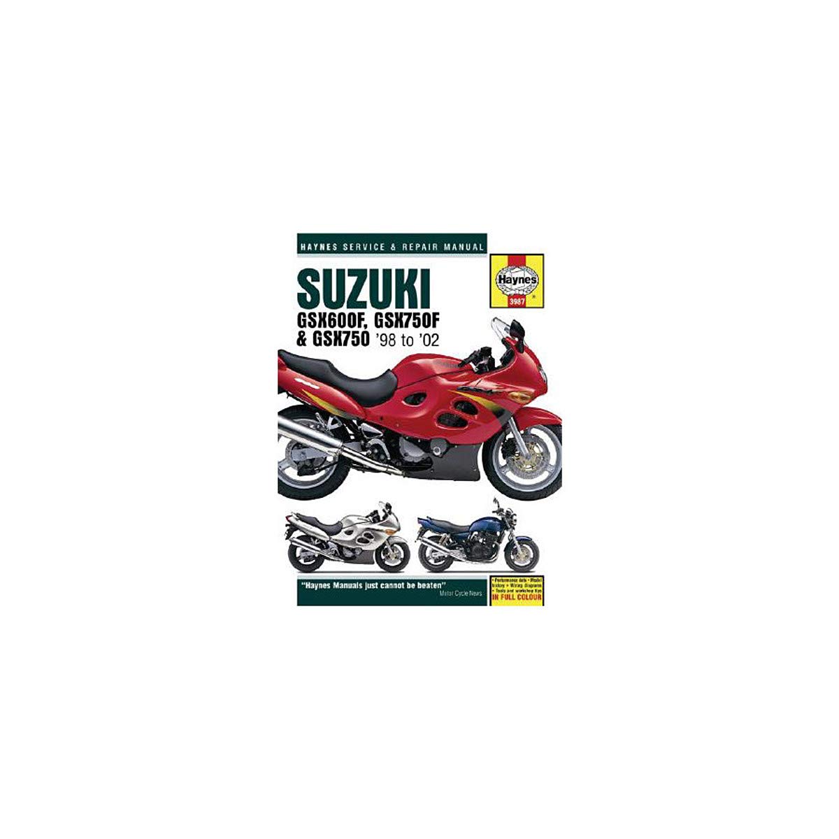 GSX 600F and GSX 750F 1998-2002 Service/Workshop Manual