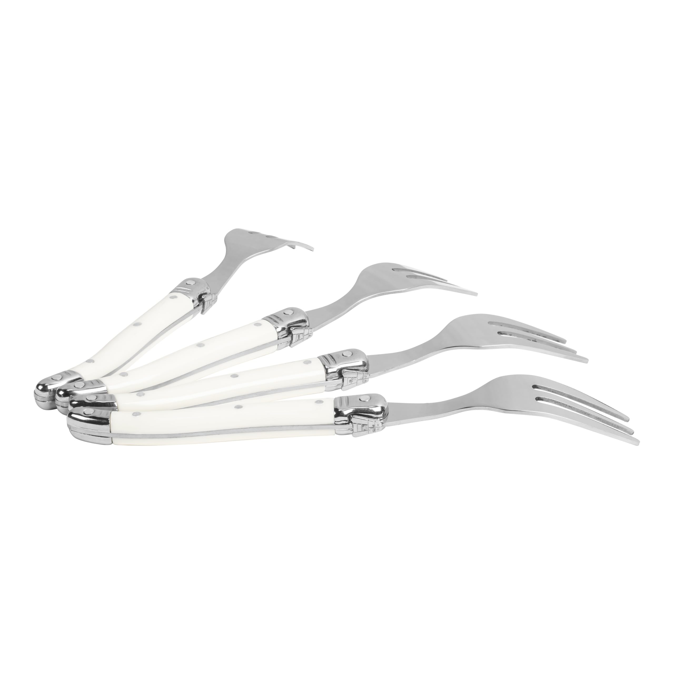 French Home Laguiole Cake Forks, Set of 4, Faux Ivory — Amazon image 3