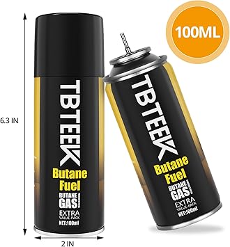 TBTeek Kitchen Torch with Butane Included, One-hand Operation Cooking Torch Lighter with Butane Refill for BBQ, Baking, Brulee Creme, Crafts and Soldering