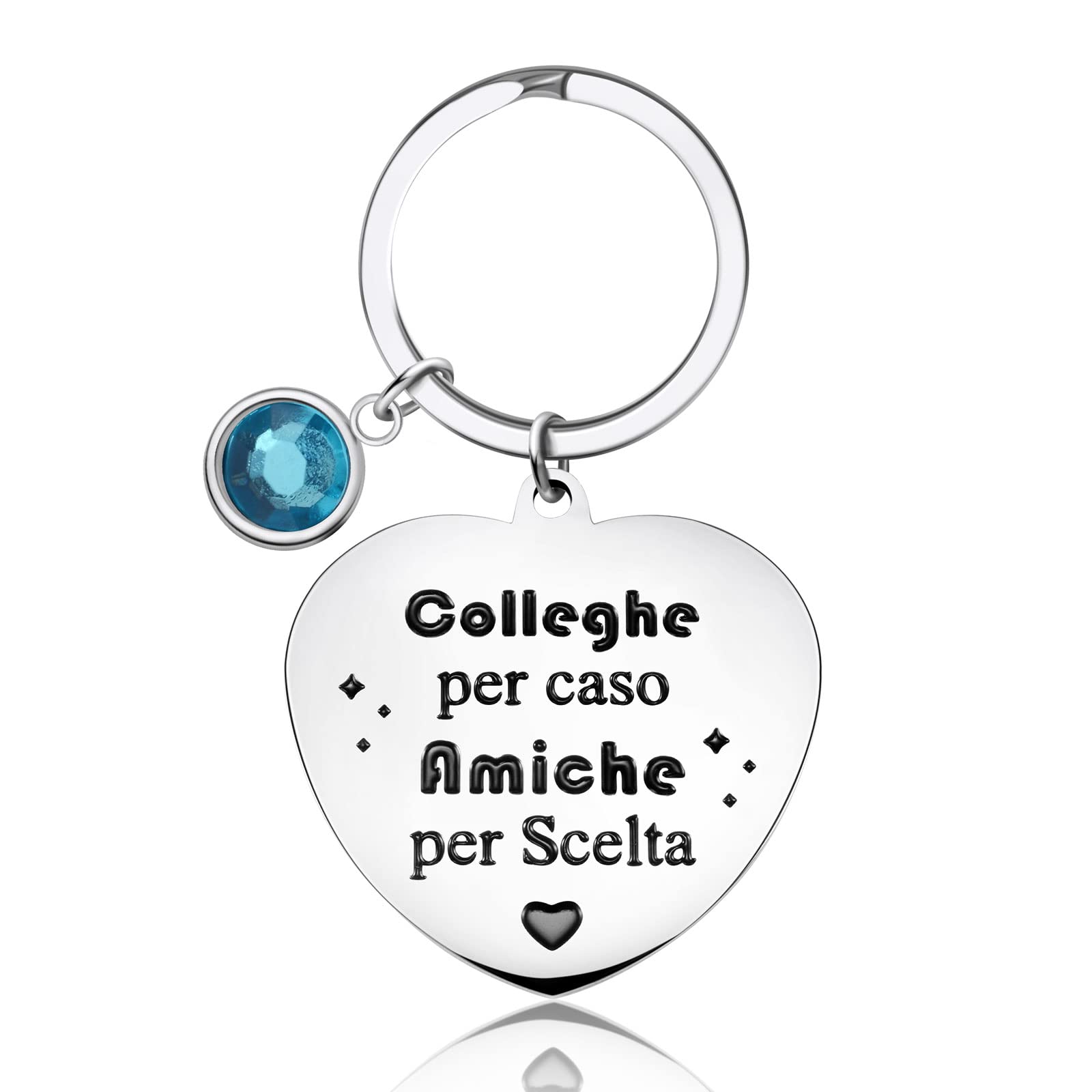 YELUWA Colleghe Per Caso Amiche Per Scelta Portachiavi Amicizia Regalo Amica Regalo Migliore Amica Portachiavi Amica Regalo Collega Donna Regalo Amica Compleanno Regalo Per Amica Portachiave Regalo