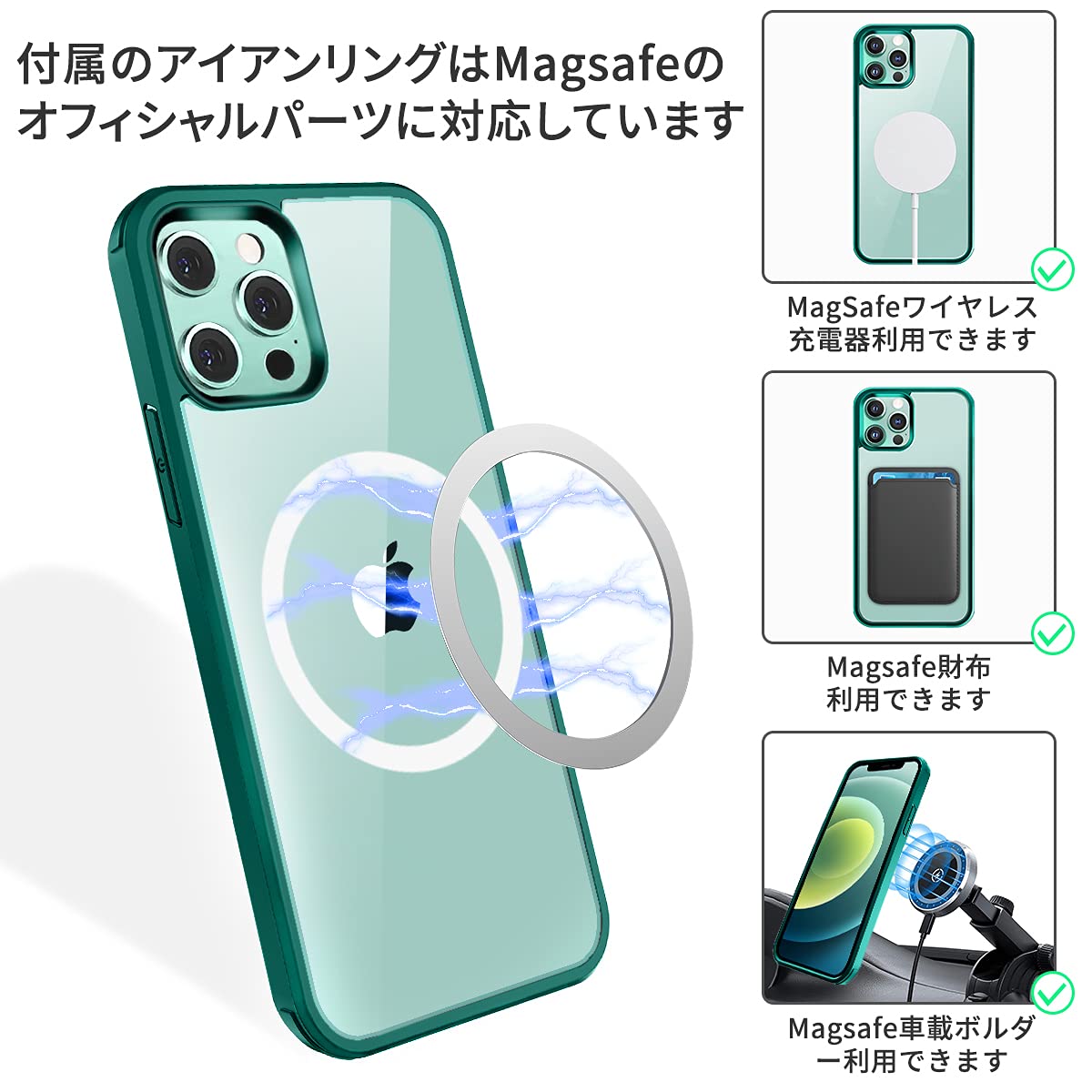Amazon.co.jp: HAUTRKBG iPhone 12 Mini 用 ケース クリア 両面強化 