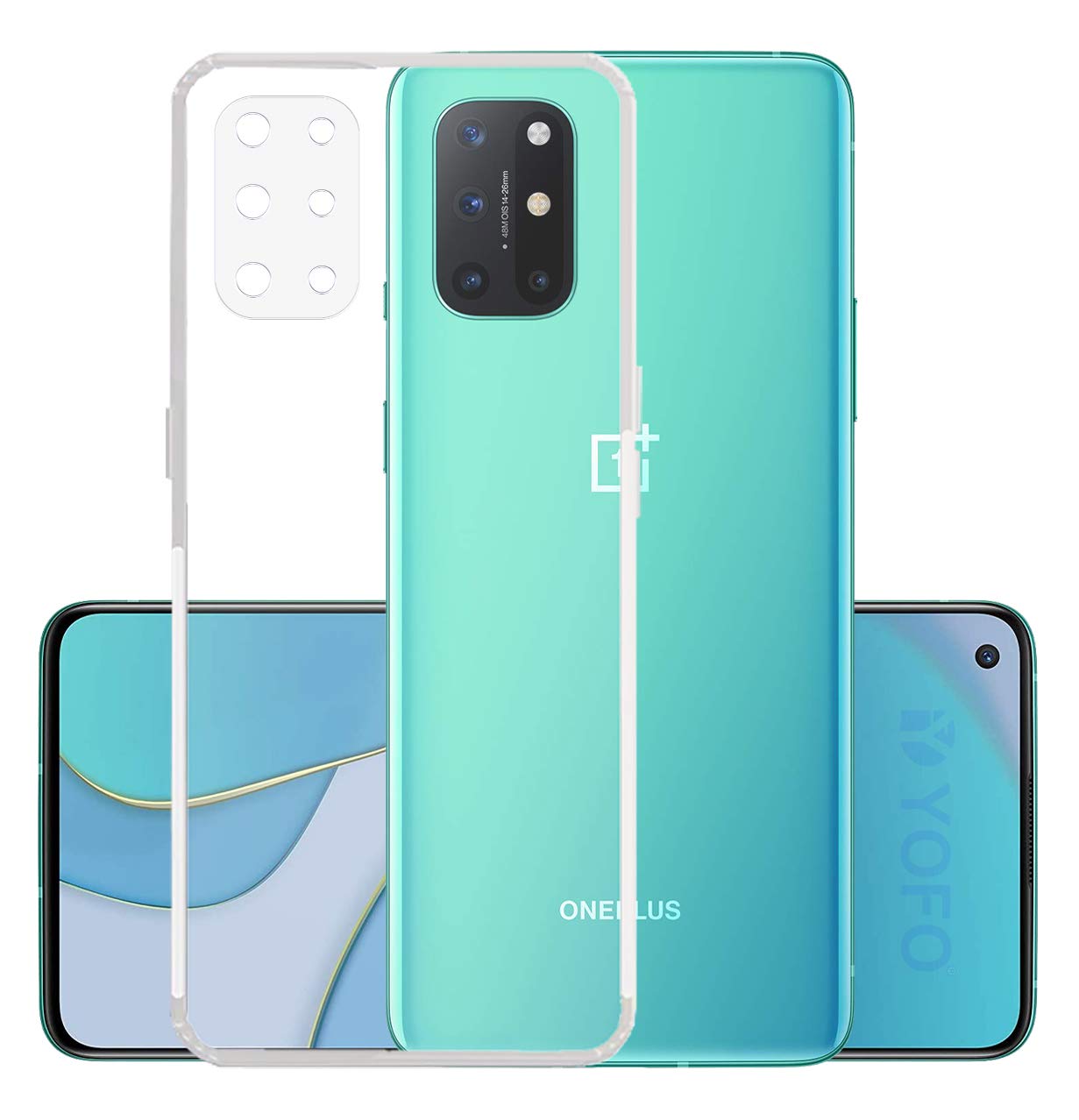 YOFO Back Cover for OnePlus 8T/9R (Soft and Flexible|Silicone|Transparent|DustPlug) (B08SC4BLW6) Amazon Price History, Amazon Price Tracker