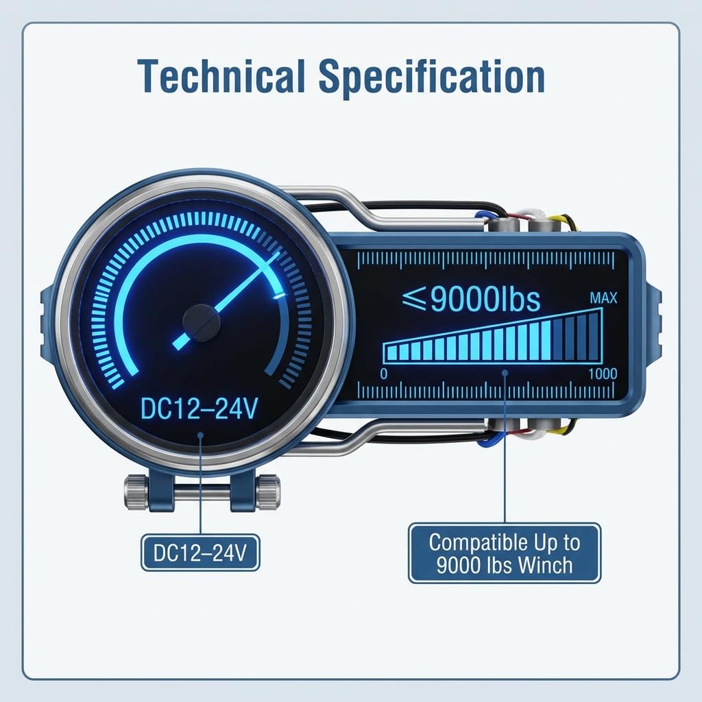 QWORK Telecomando Wireless per Verricello Camion Jeep, 12V 30M