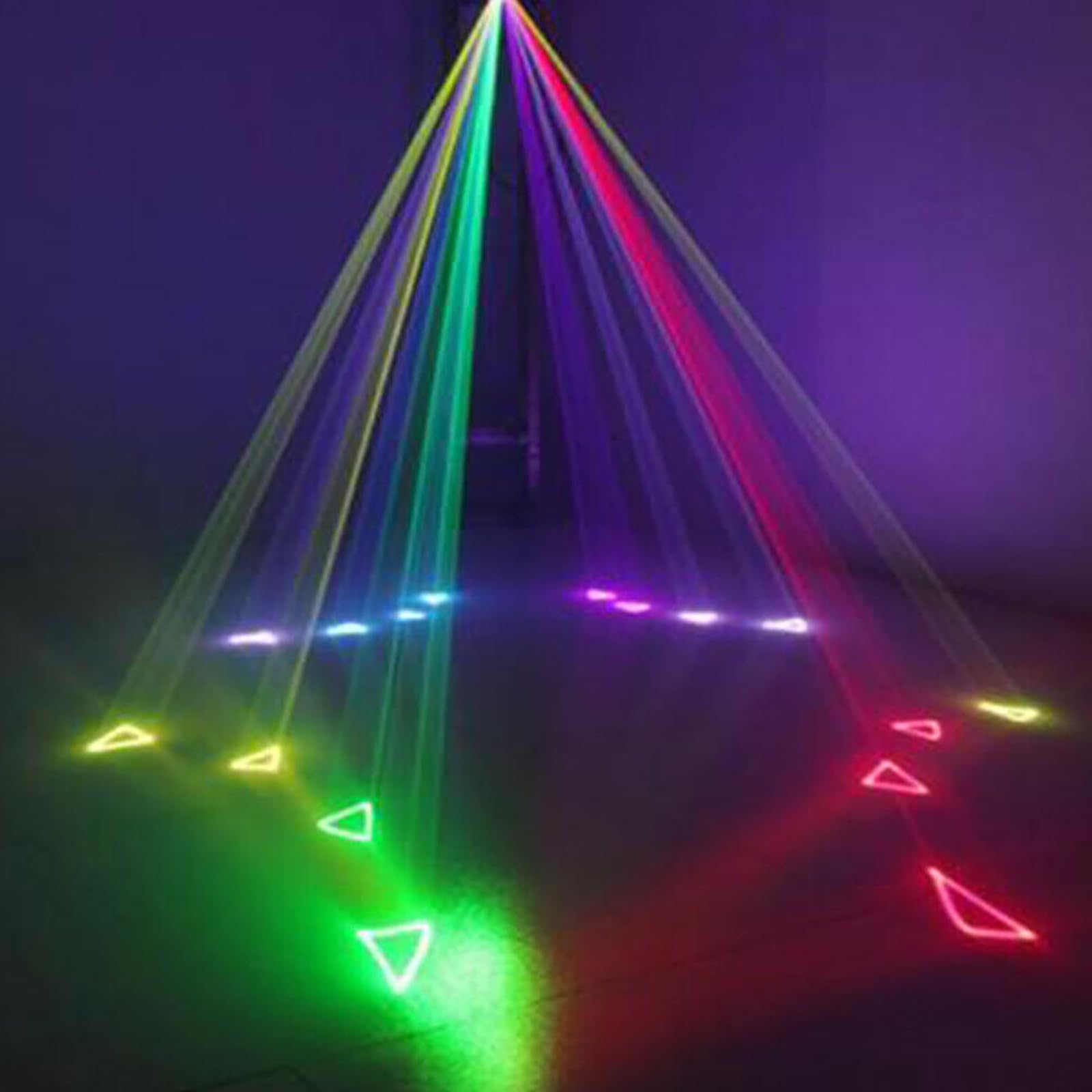 Show 2000 mW RGB DMX-512-20Kpps - Luce da palcoscenico animazione DJ Disco Beam Moving Head Palcoscenico DMX512 Spot Illuminazione per circa 1399-3229ft² superficie È adatto per DJ, Bands, bar, pub