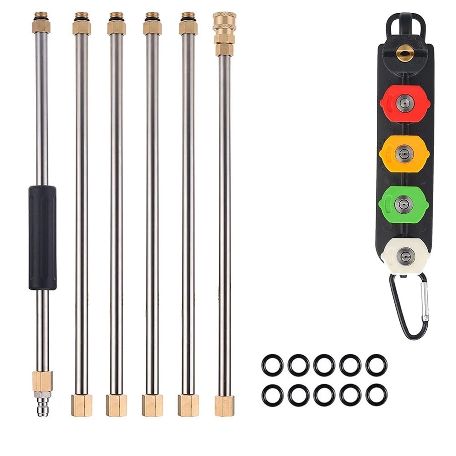 Pressure Washer Extension Wand High Pressure Washer Extension Wand Set Spear Car Nozzles Cleaning Quick Connect Tools(ColorB)