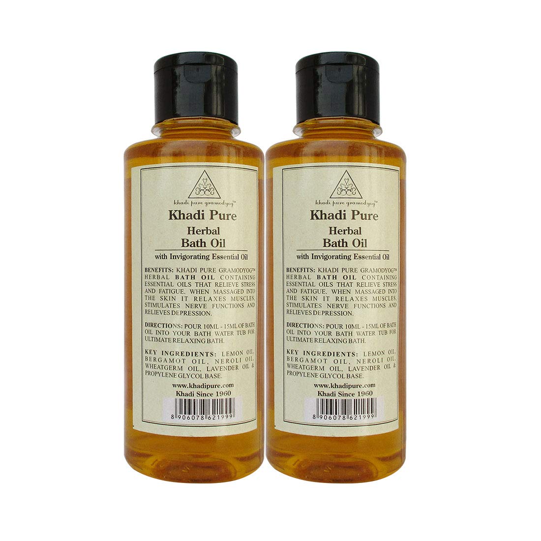 khadi pure gramodyog Khadi Pure Herbal Bath Oil, 210 ml (Pack of 2)-picture-21