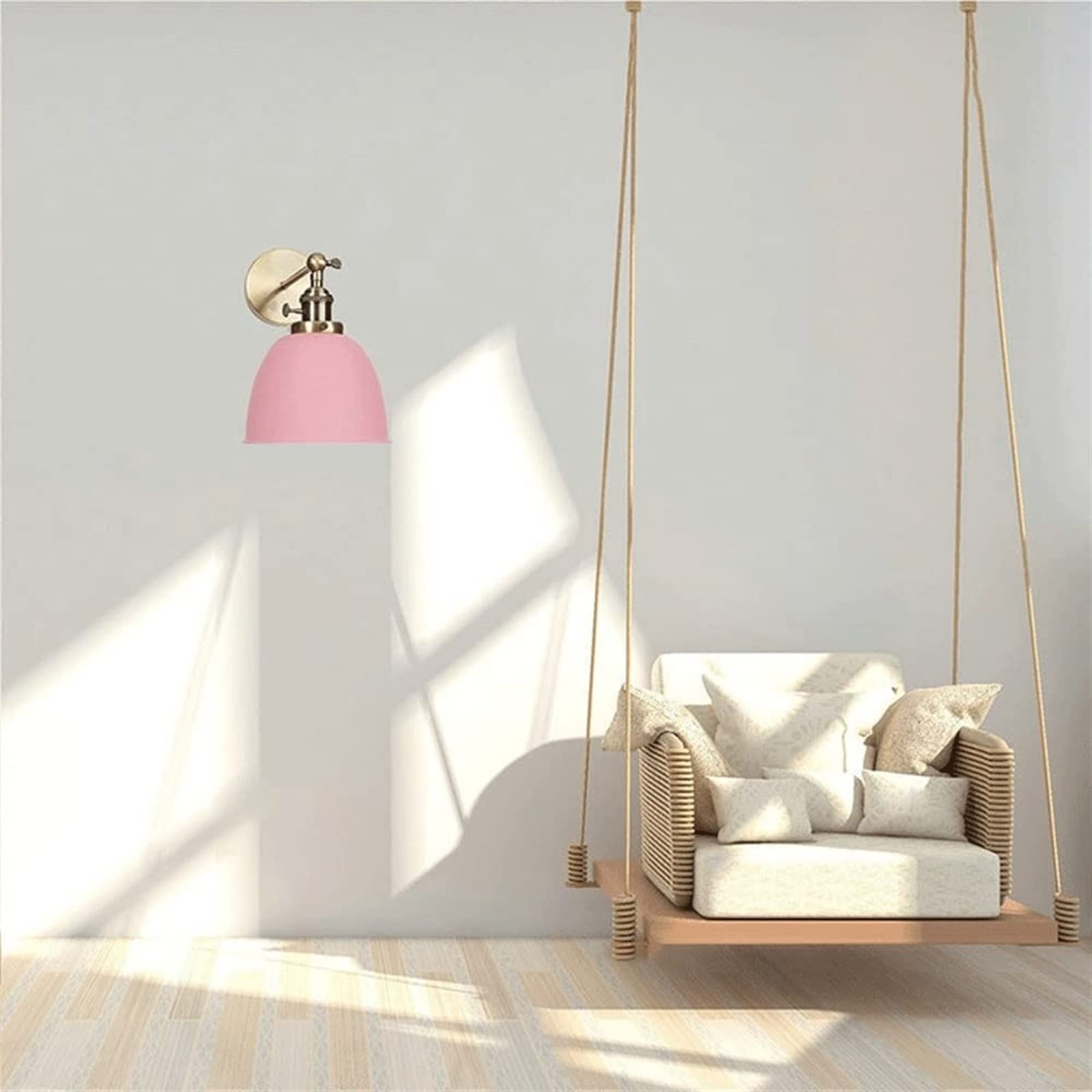 Retro kinkiet, regulowane kinkiety ścienne, lampa do sypialni, wahadłowa lampa ścienna, dekoracja ścienna w stylu amerykańskim wiejskim, oświetlenie wewnętrzne do salonu
