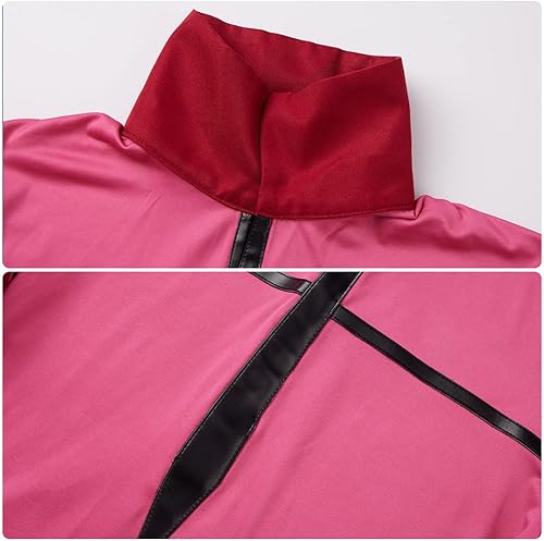 Miniatura 6 de Weixu Disfraz de anime Hazbin Hotel Alastor para cosplay, uniforme rojo, disfraz de Halloween y Navidad para mujeres y hombres