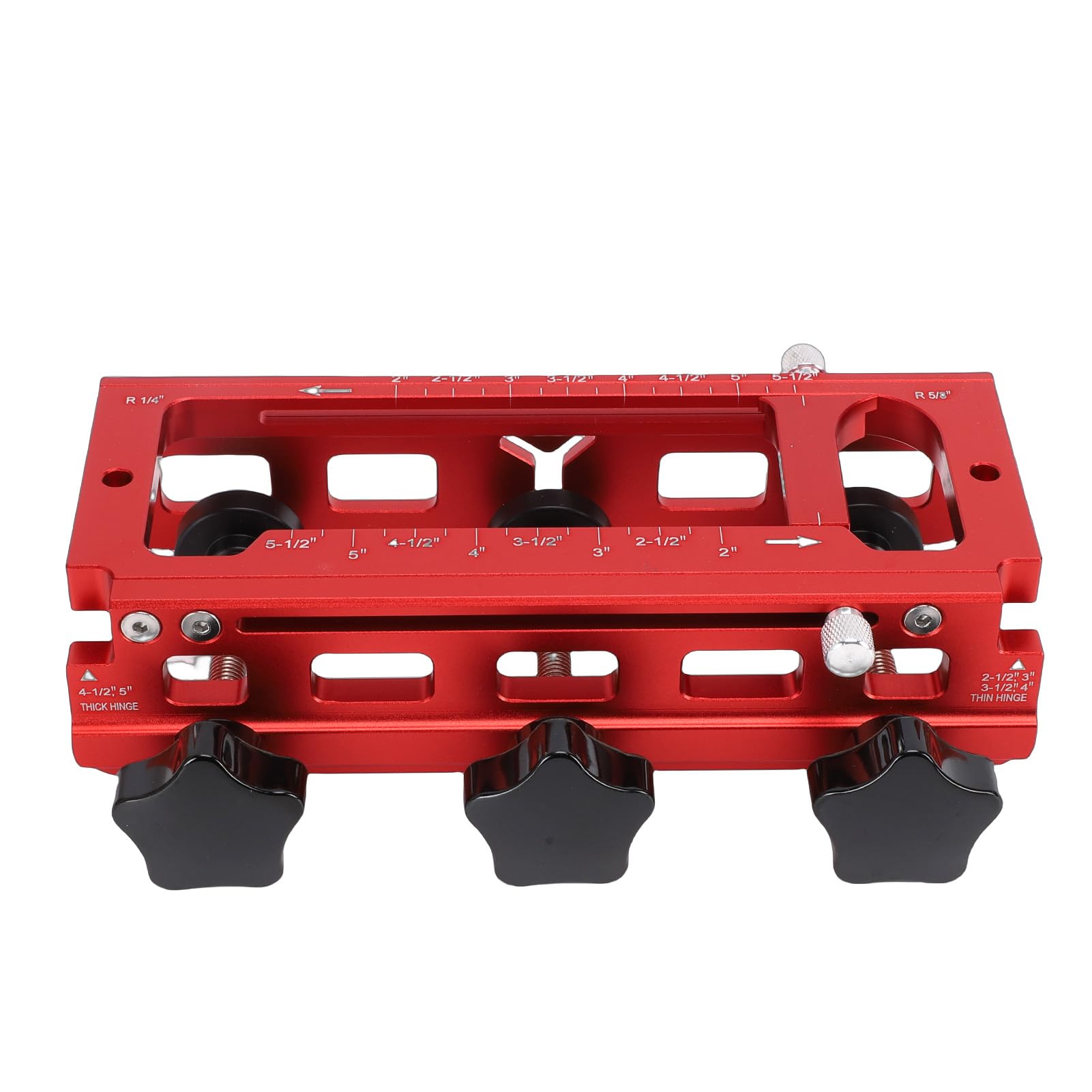 YDuupxe per Cerniera per Porta, Kit Modello in Lega di Alluminio con Morsetti a Mortasa Regolabili per un Allineamento Preciso su Porte da 1 3/8" e 1 3/4" e Cerniere da 2,5" a 5,"