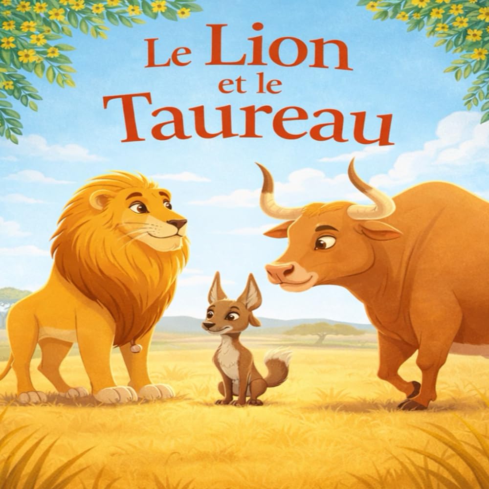 Le Lion et le Taureau: Une fable illustrée inspirée du Panchatantra pour apprendre l’amitié, la vérité et la sagesse (Collection Fables de la Savane)