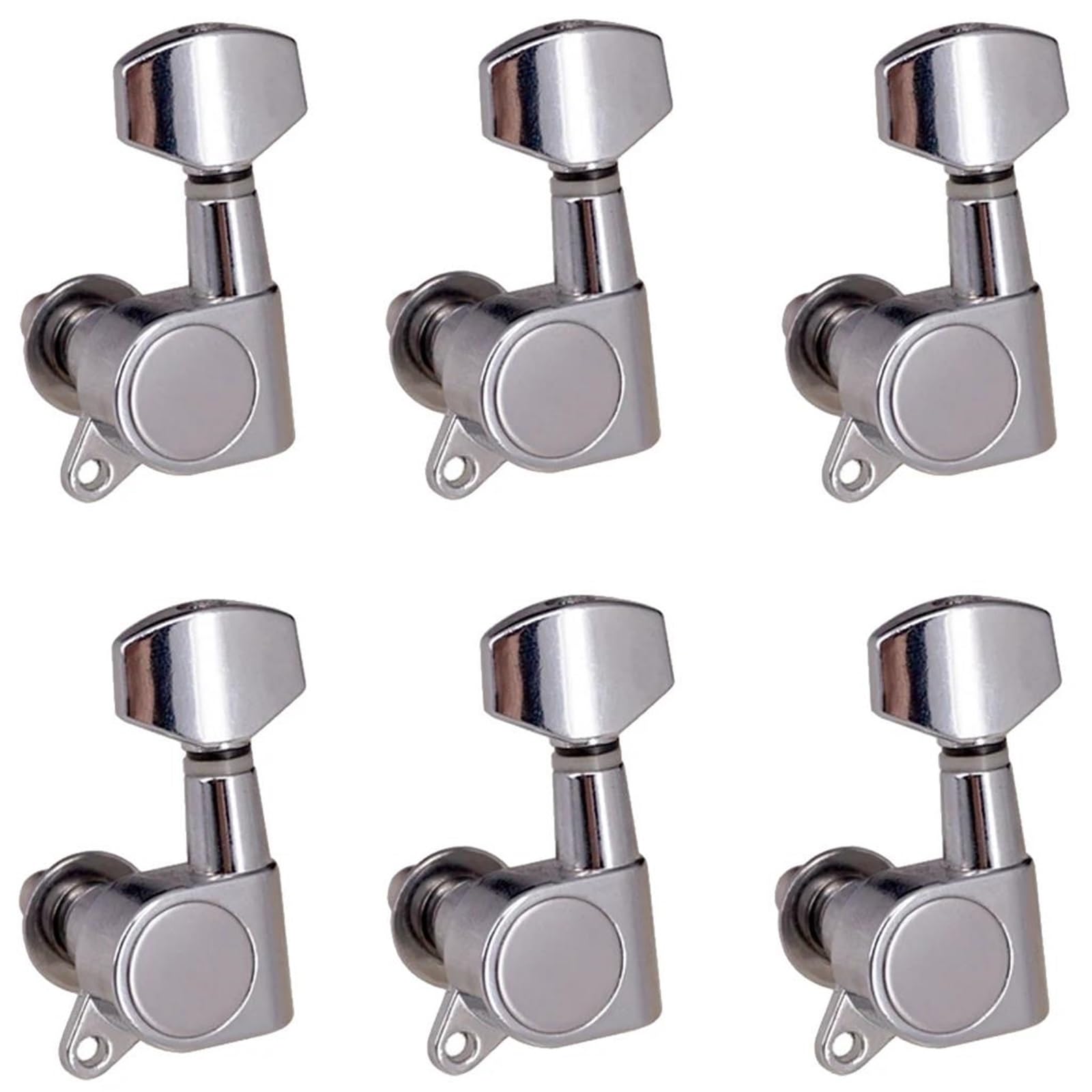 Guitar String Tuning Pegs 3R3L Acoustic Electric Guitar String Tuning Pegs Keys Machine Head Golden(Silver)