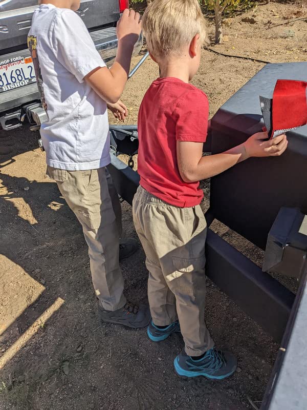 LAPG Kid's Rip-Stop Cargo Pants, Youth Tactical Outdoor Pants, Durable Children's Hiking, Camping, Adventure Pants4