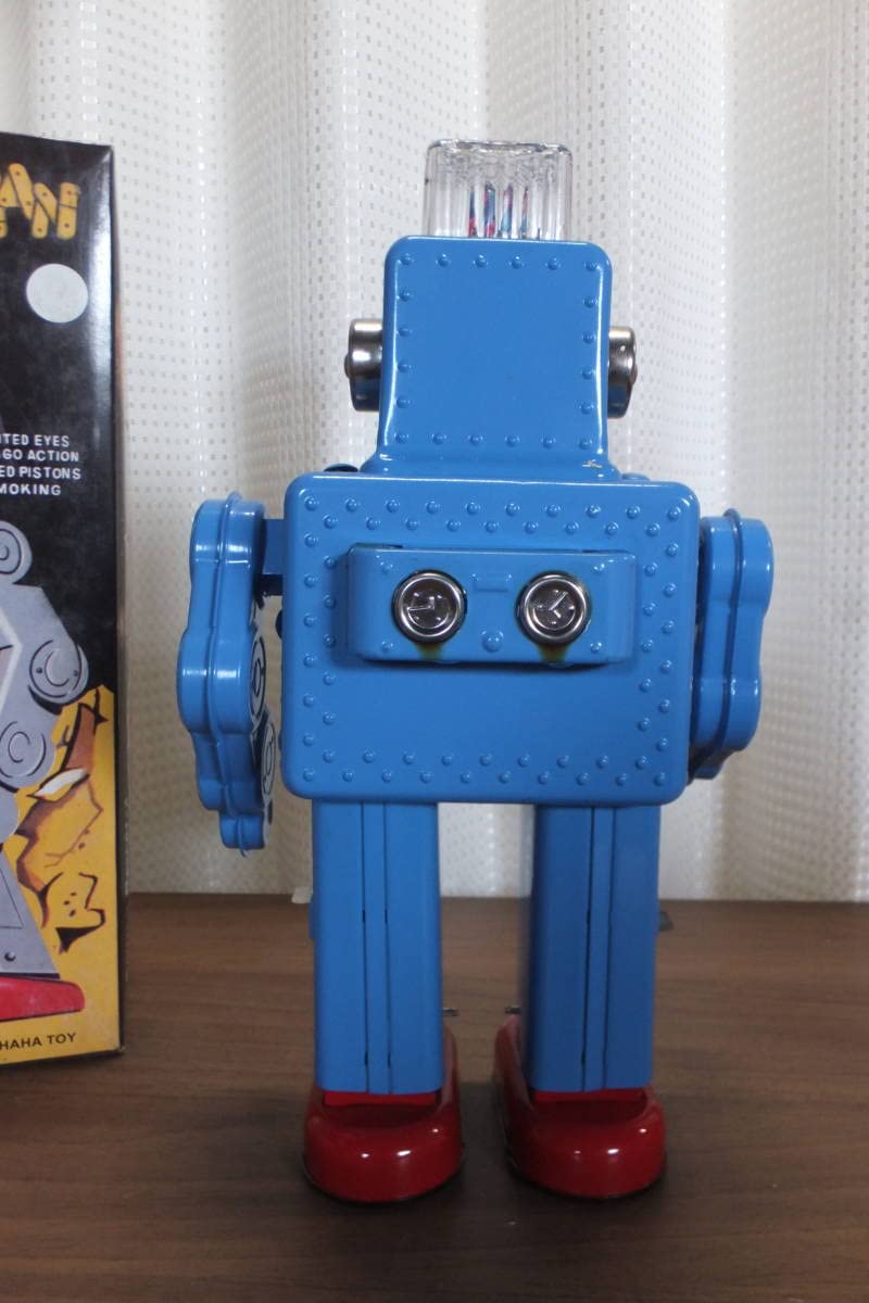 HAHATOY スモーキング スペースマン ブリキロボット 玩具 青 Amazon.co.jp: スモーキング・スペース・マン SMOKING SPACE MAN