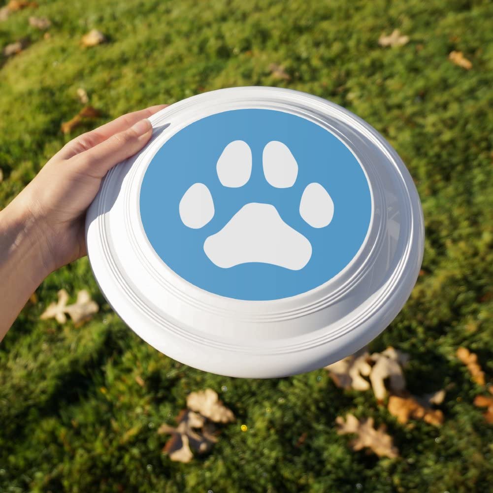 GRAPHICS & MORE Paw Print Dog Cat White on Black Novelty 9