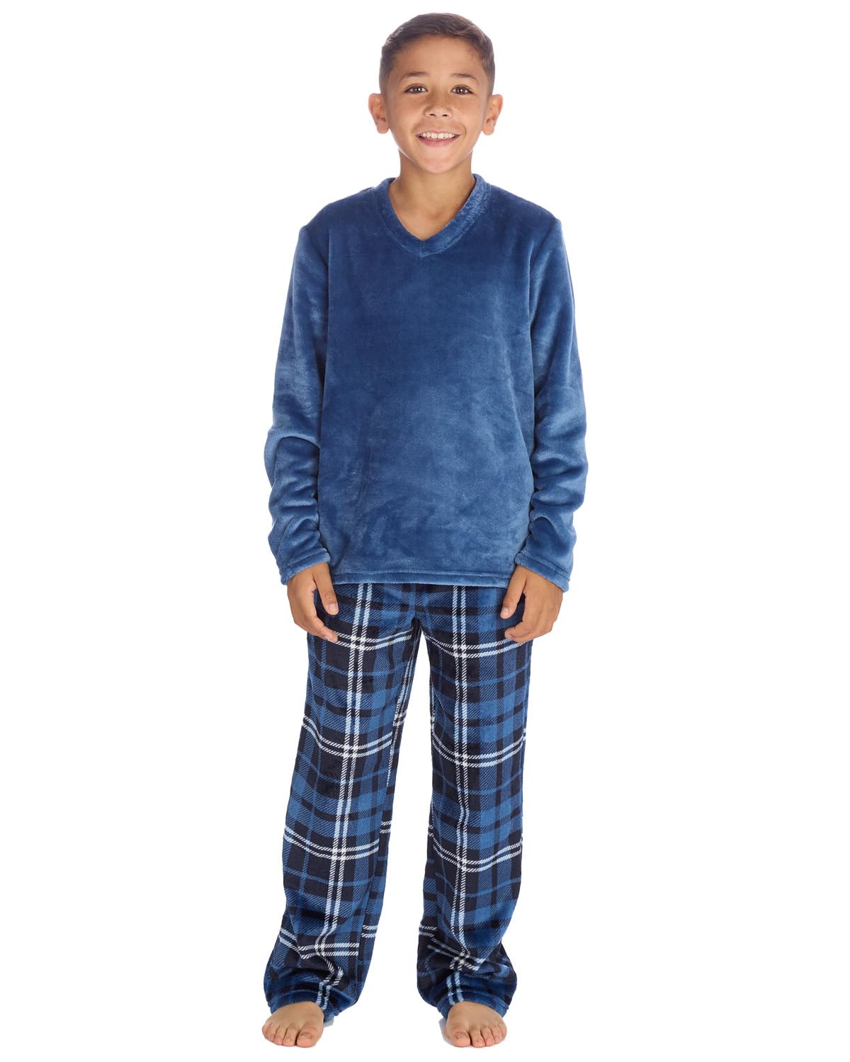 Undercover Boys Denim Check Fleece Lounge Set 15C705 3-4 Years