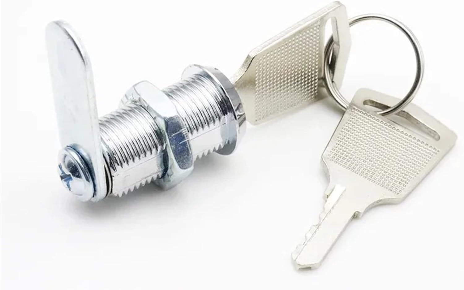 Mini Cam Lock with 2 Keys Diameter 12mm Zinc Alloy for Cabinet Drawer Furniture G1 1Pcs(Length 20mm)