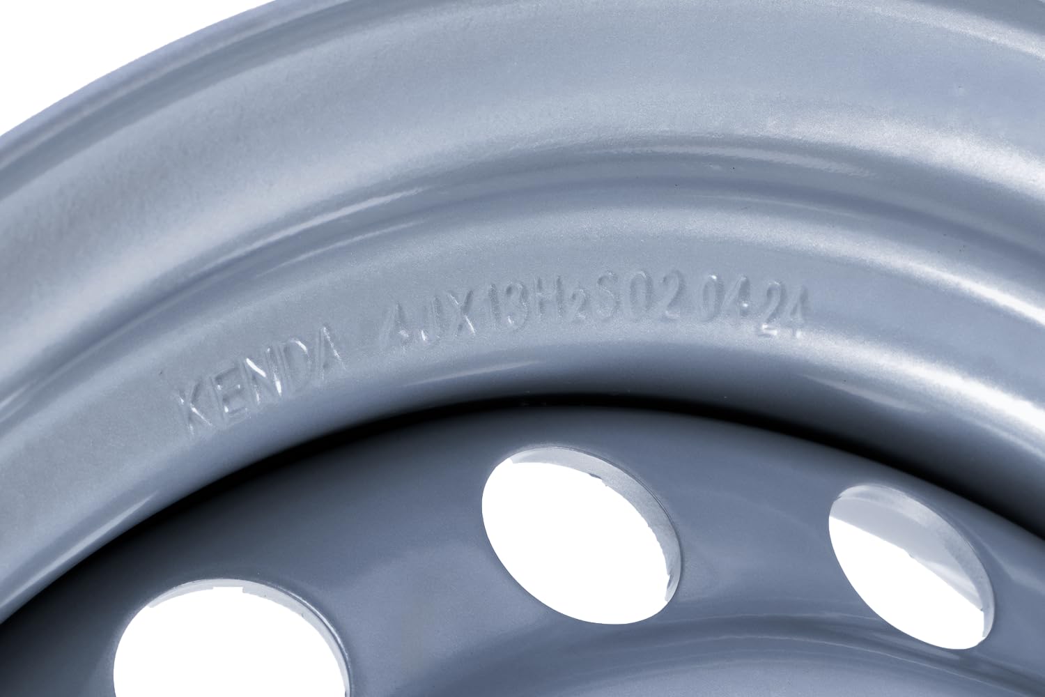 KENDA Llanta de acero de 13 pulgadas para remolque ligero, rueda 4Jx13"H2 con anclaje 4x115 y ET:0, capacidad de carga de 450 kg para transporte seguro y estable
